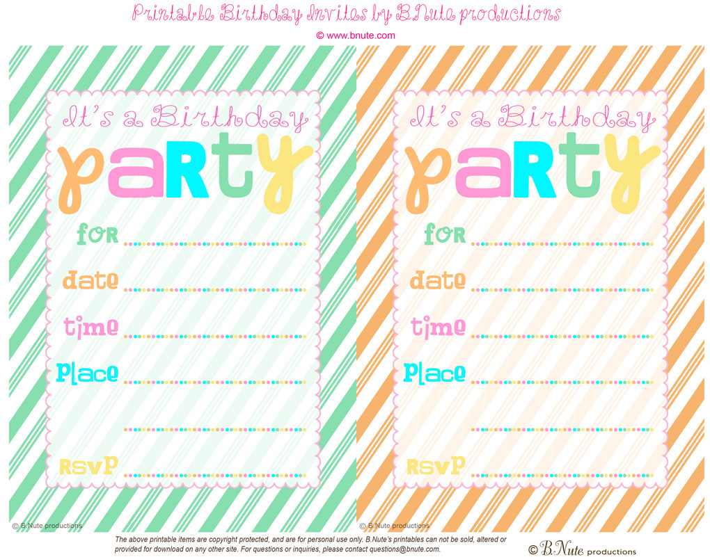printable birthday party invitations for 13 year old