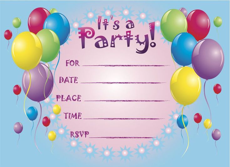 How to Make Free Printable Kids Birthday Party Invitations ...