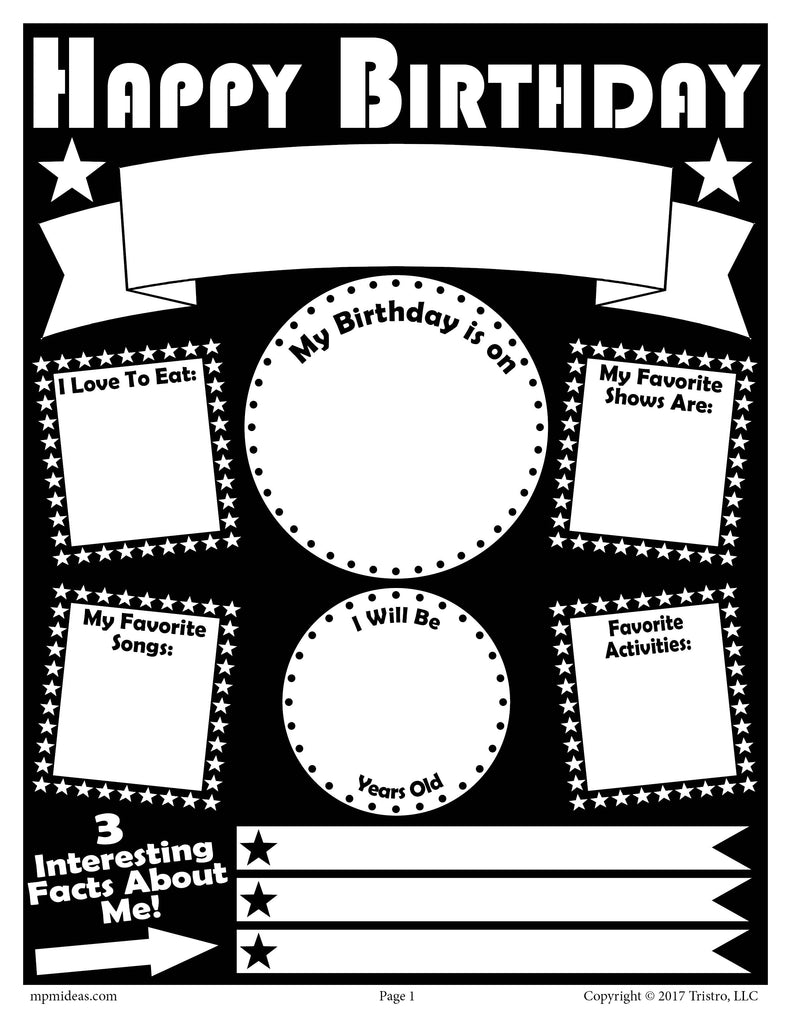 printable birthday posters