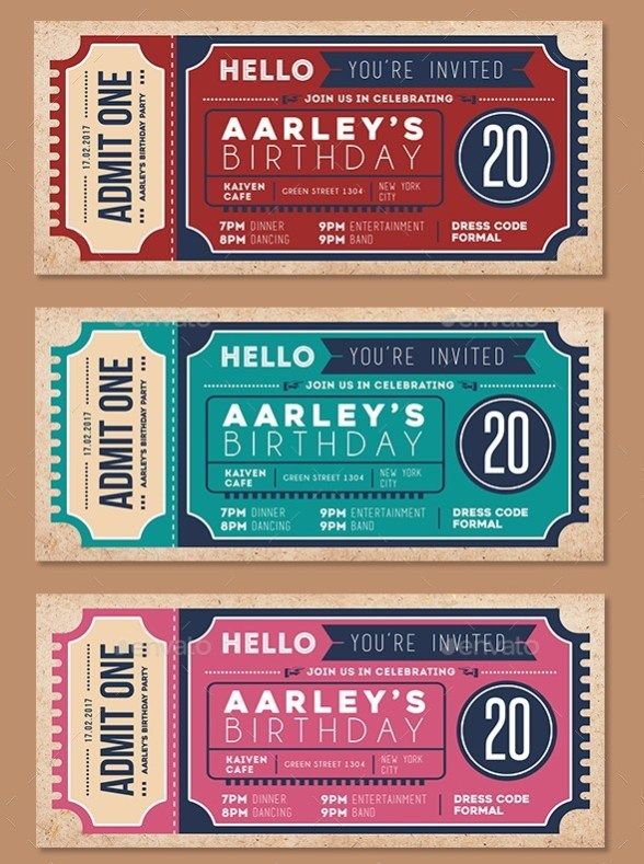 46+ Print Ready Ticket Templates PSD for Various Types of Events ...