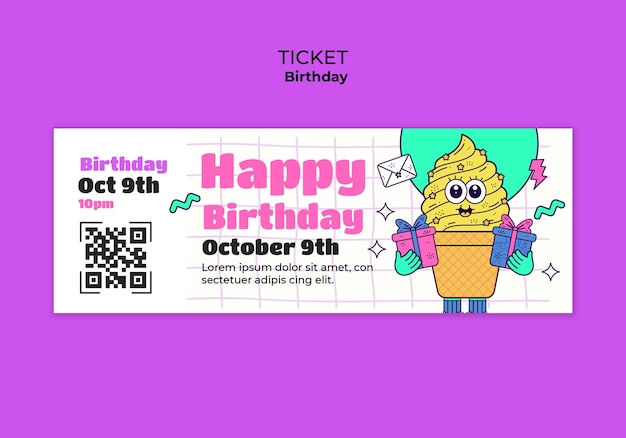 Birthday Ticket Images - Free Download on Freepik