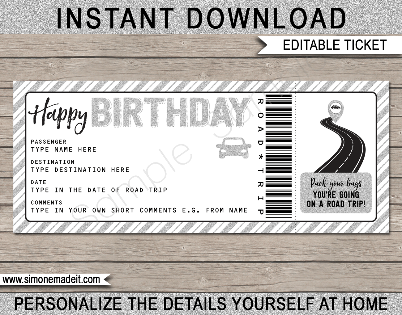 printable birthday tickets