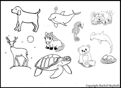 printable black and white animal pictures