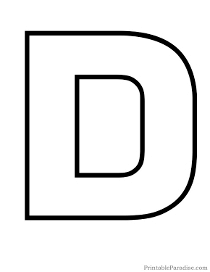 Printable Letters - Print Outline Bubble Letters