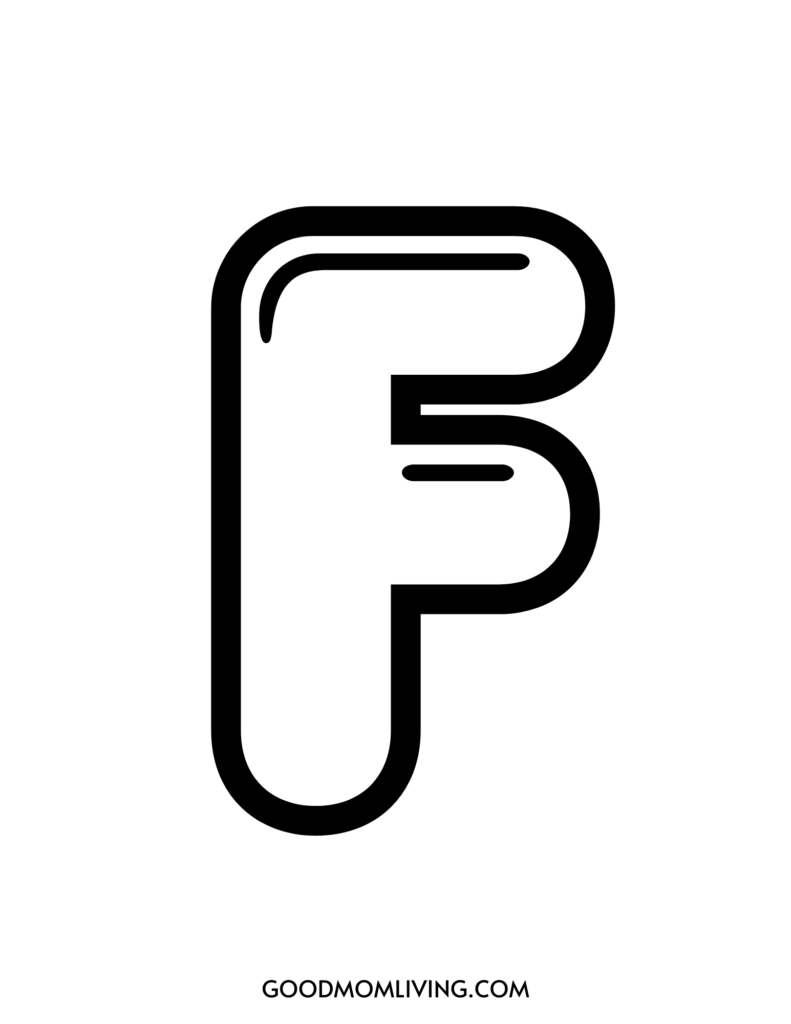 printable black and white bubble letters
