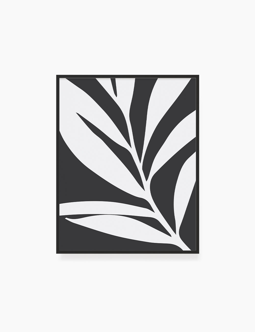 printable black and white leaves