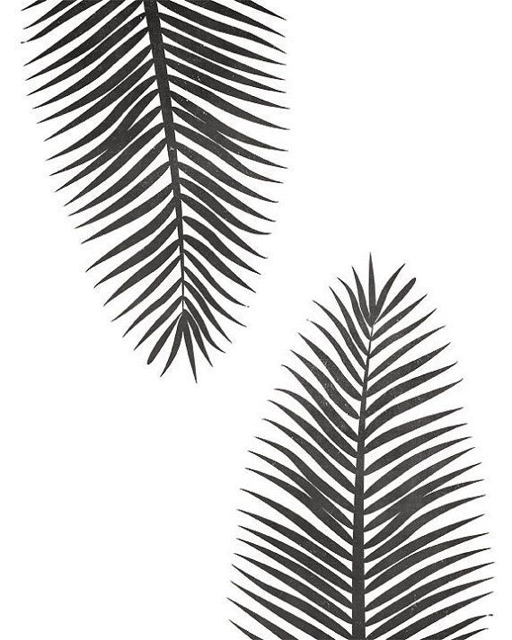 printable black and white leaves