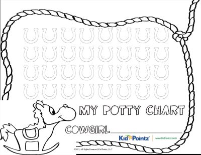 printable black and white potty chart