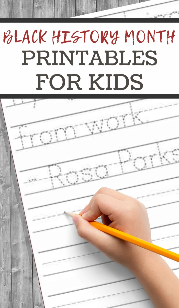 printable black history month activities