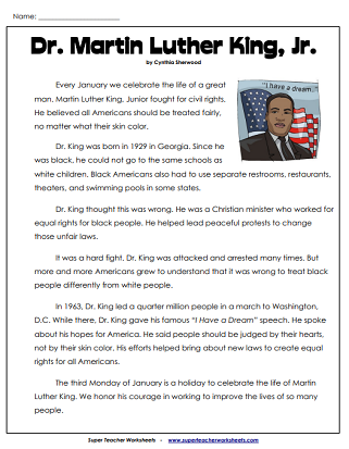 printable black history worksheet