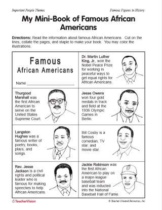printable black history worksheet