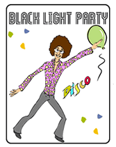 Free Printable Black Light Party Invitations