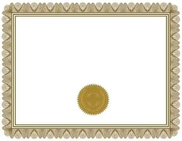 Free Blank Certificate - Print blank or customize online free