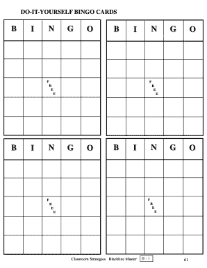 printable blank bingo cards 4 per page