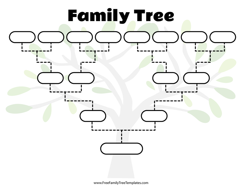 printable blank family tree layout