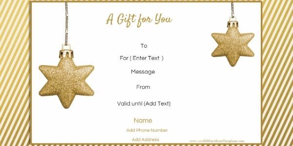 printable blank gift certificates christmas