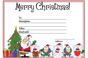 printable blank gift certificates christmas