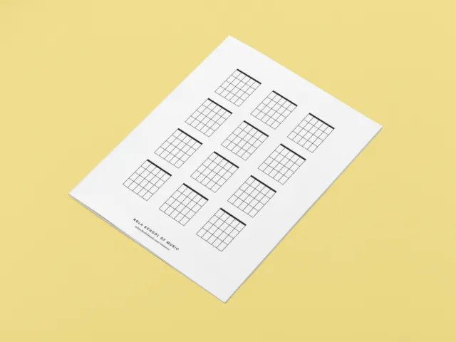 printable blank guitar chord chart pdf