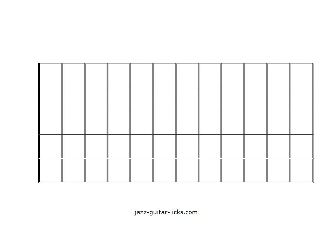 printable blank guitar chord chart pdf