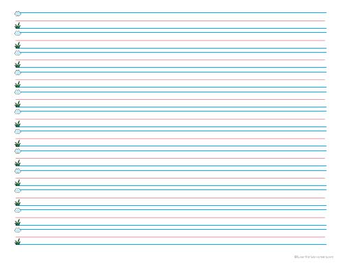 printable blank handwriting practice