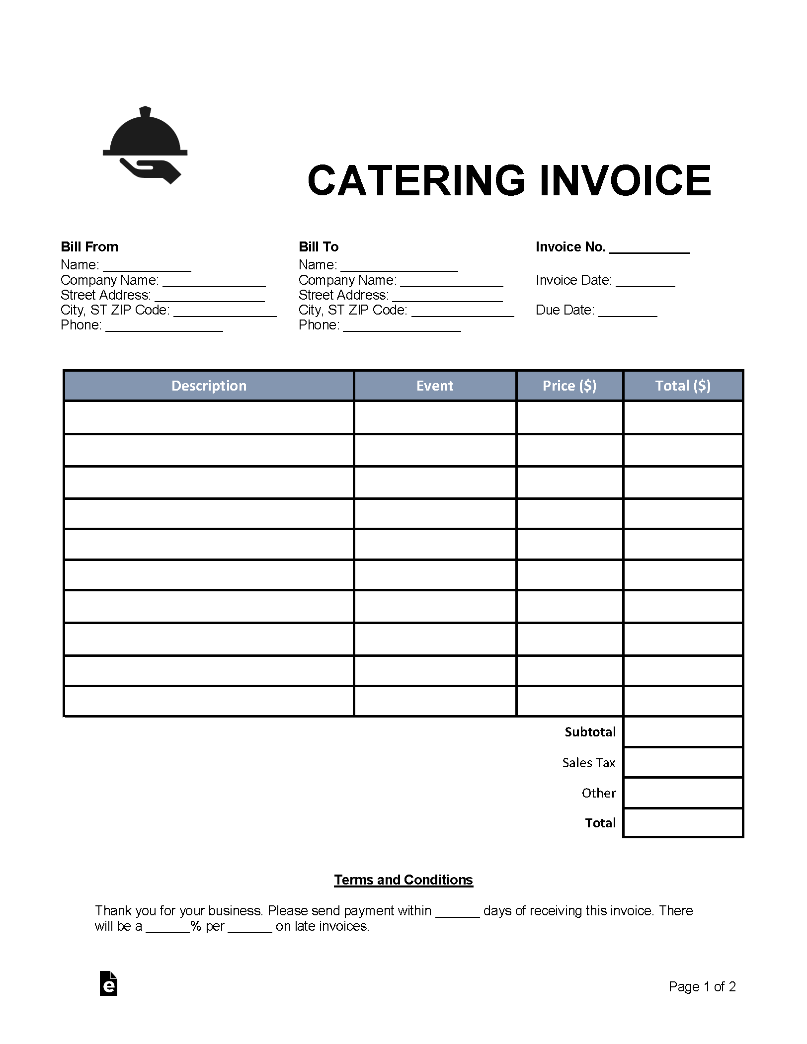 printable blank invoice download