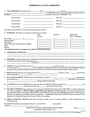 18 Printable Blank Lease Agreement Forms and Templates - Fillable ...