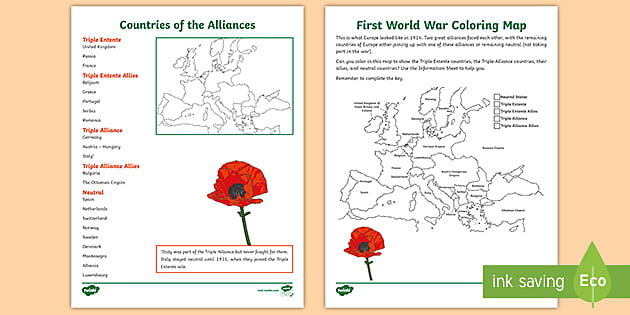 printable blank map of europe after wwi