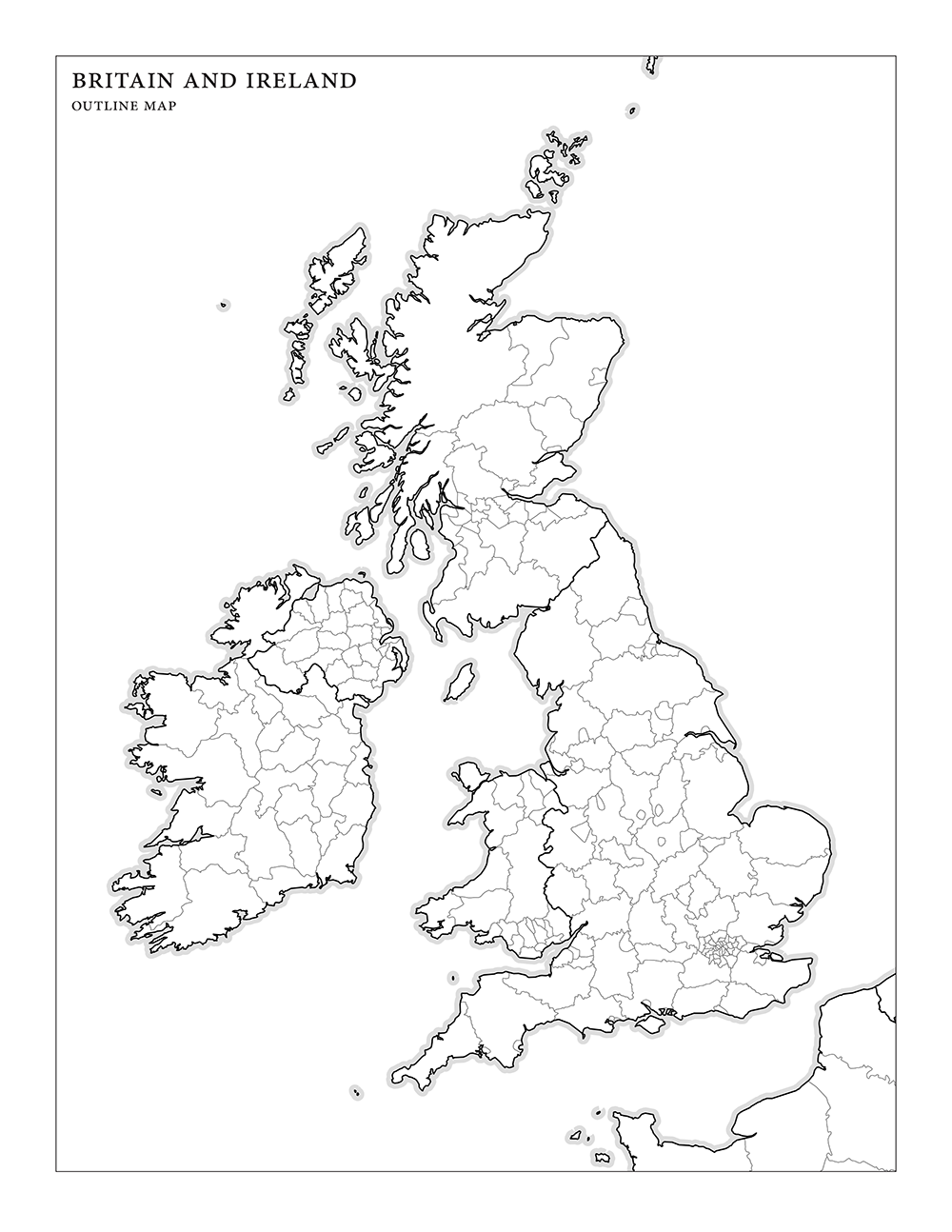 printable blank map of ireland