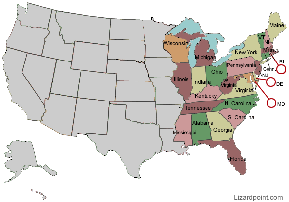 printable blank map of the eastern united states