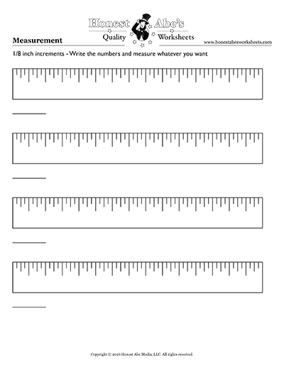 Blank Ruler Worksheet