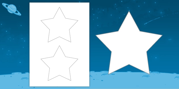 printable blank stars