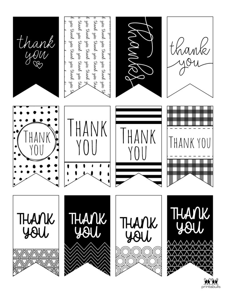 printable blank thank you tags