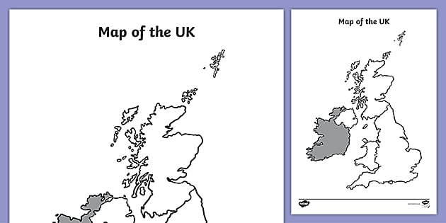 Blank UK Map | Geography Primary Resources (Lehrer gemacht)