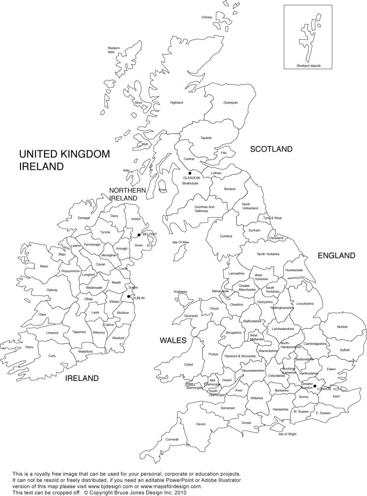 printable blank uk map