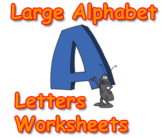 Alphabet Large Letters Printables - Preschool Learning Online