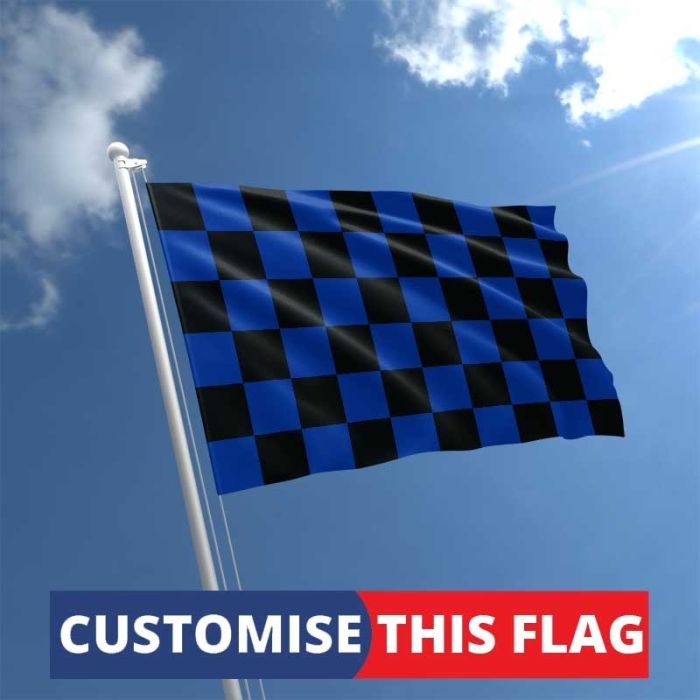 Blue Mosaic Flag Print Garden Flag 28 x 40 Inch Double Sided ...