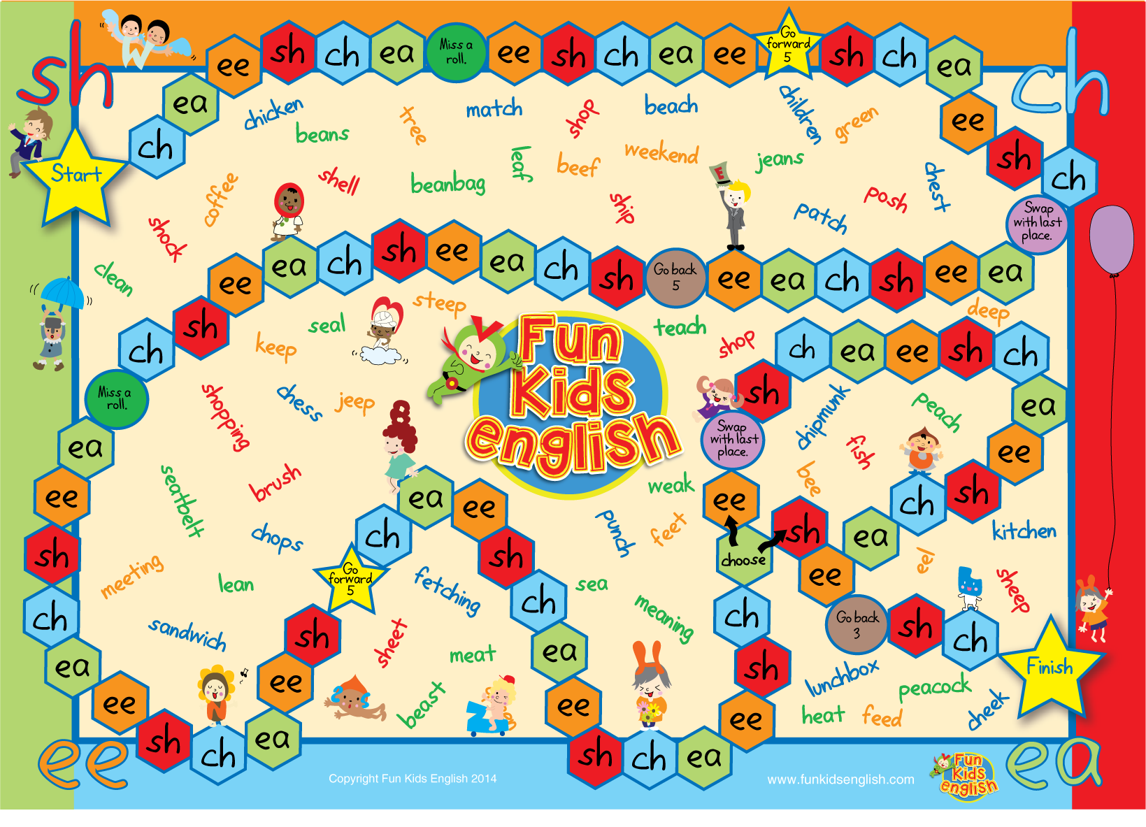 printable board games for kindergarten