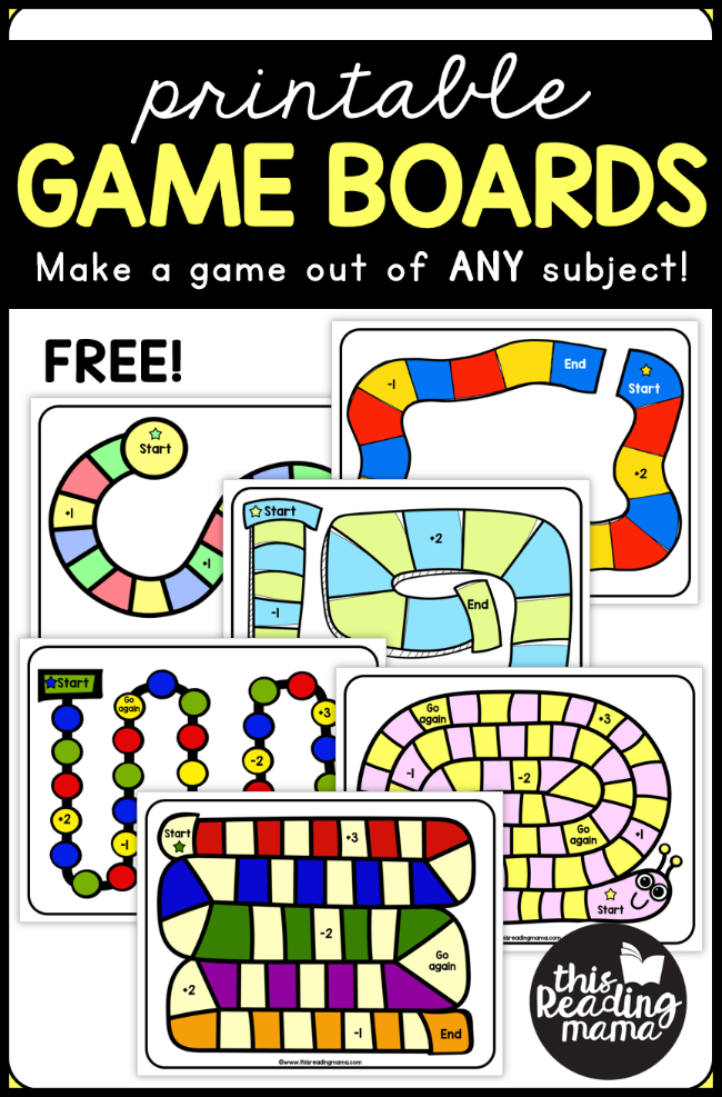 printable board games for students