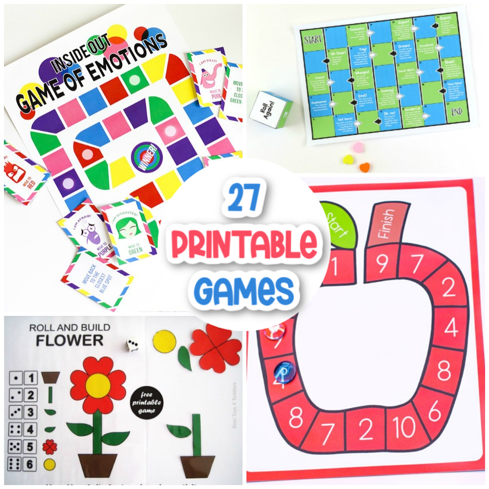 printable board games for young learners