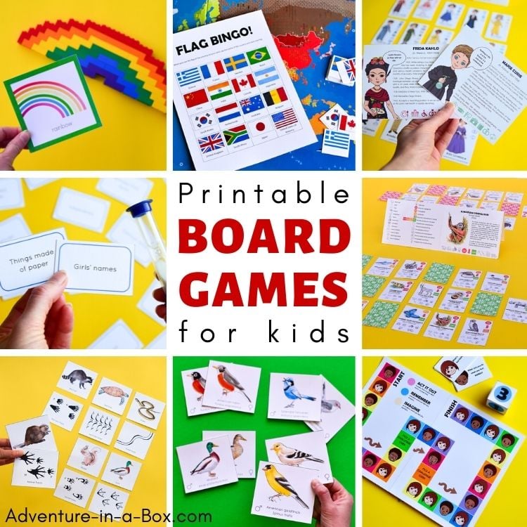 30 Fun Printable Board Games for Kids