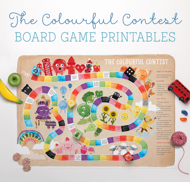 FREE Colourful Contest Board Game Printable - Tinyme Blog