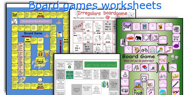 printable board games in english
