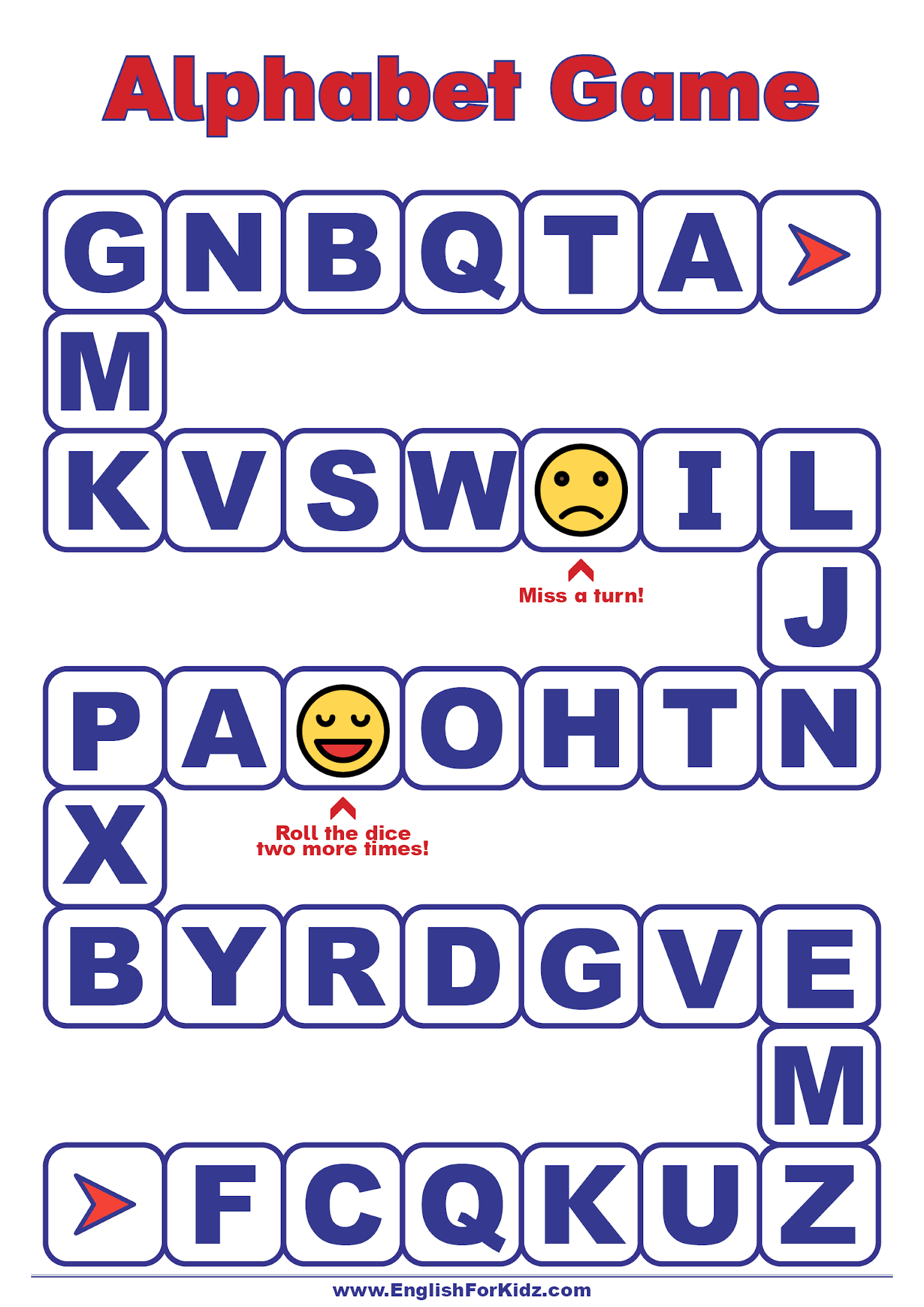 printable board games learning english