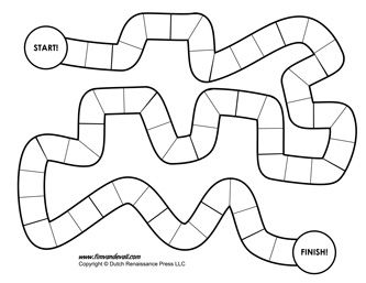 Blank Board Game Template - Tims Printables