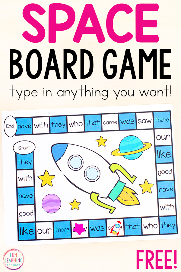 Editable Space Theme Board Game Free Printable - Worksheets Library editable-space-theme-board-game-free-printable-worksheets-library