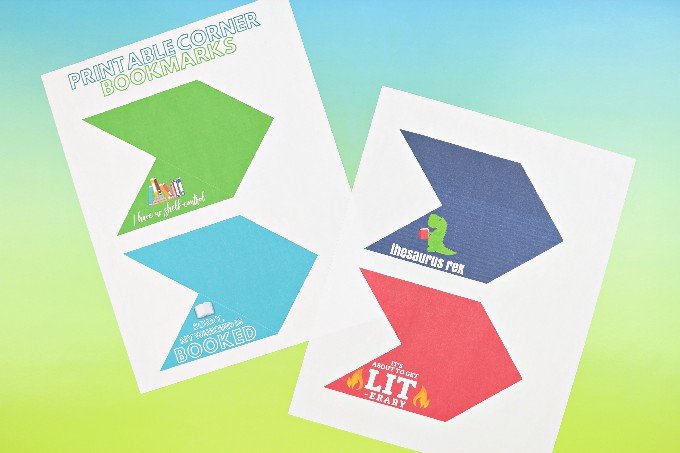PRINTABLE CORNER BOOKMARKS FOR BOOK LOVERS Kids Mad in Crafts