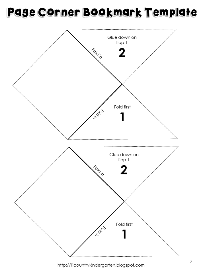 FREE} Page Corner Bookmark Templates
