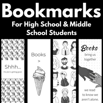 printable bookmarks for high school students