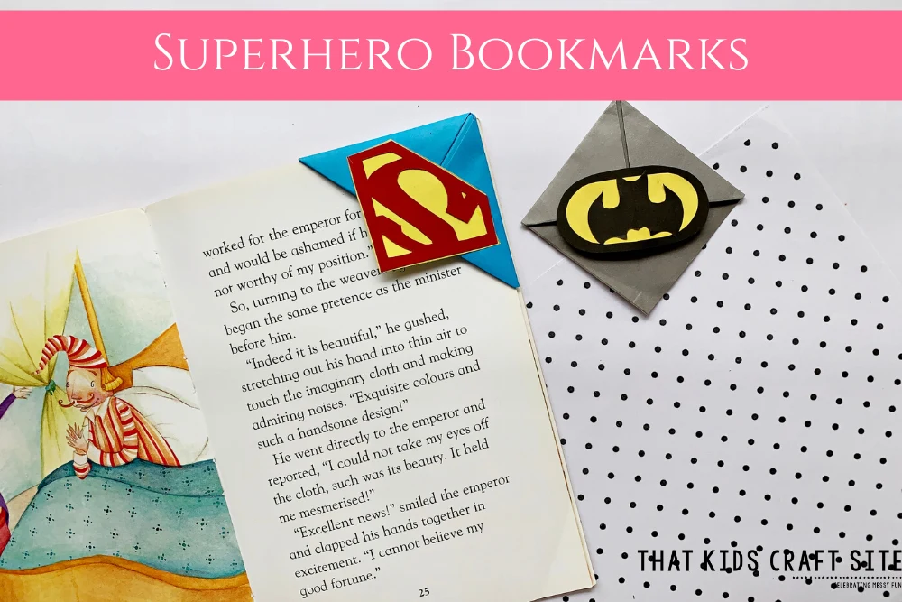 printable bookmarks superheroes