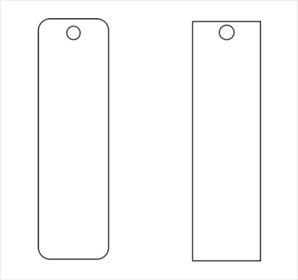 Blank Funeral Bookmark Template | Funeral Program Template